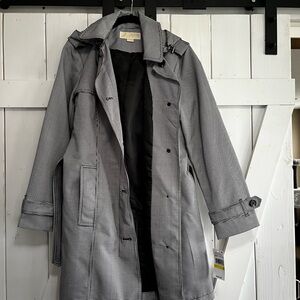 Michael Kors Houndstooth Trench Coat